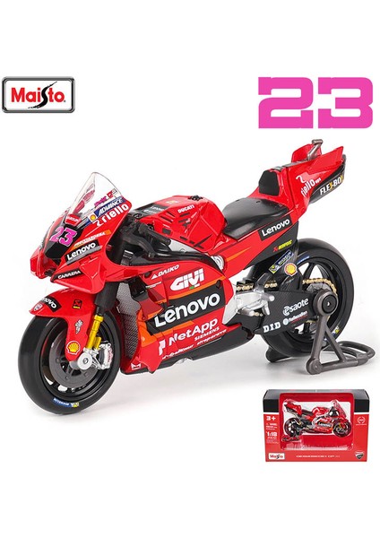 Maisto 1:18 2022 Yamaha Fabrika Yarış Takımı # 21. Morbidelli # 20. Quartararo Lisanslı Simülasyon Alaşımlı Motosiklet Modeli Koleksiyonu (Yurt Dışından)