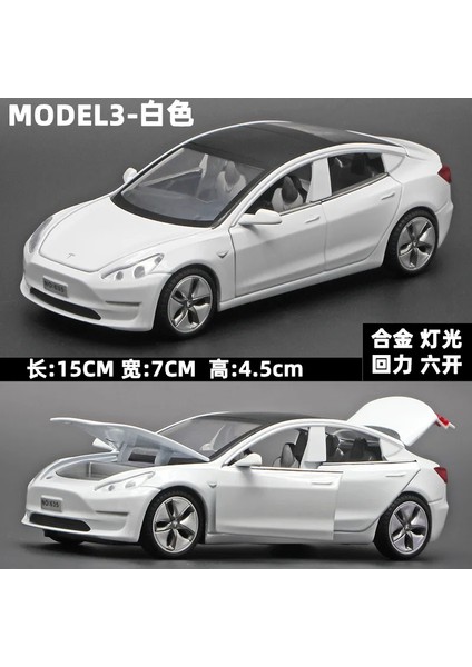 1:32 Tesla Model 3 Alaşım Araba Modeli Pres Döküm ve Oyuncak Araçlar Oyuncak Arabalar Çocuk Oyuncakları Çocuk Hediyeler Için Çocuk Oyuncak (Yurt Dışından)