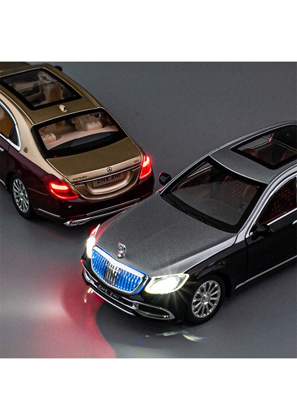 1:24 Mercedes Benz Maybach GLS600 Alaşım Model Arabalar Döküm Oyuncak Araba Simülasyon Ses ve Işık Araç Oyuncak Modeli Çocuklar Için Hediyeler (Yurt Dışından) modelleri