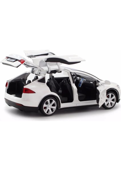 Yüksek Simülasyon 1:32 Tesla Modeli x 90 Alaşım Araba Modeli Dietoy Oyuncak Araçlar Oyuncak Arabalar Erkek Çocuk Oyuncakları Yanıp Sönen Ses Çocuk Hediyeler Geri Çekin (Yurt Dışından)