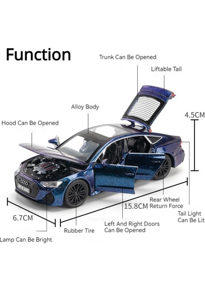1/32 Alloy Alaşım Diecast Oyuncak Araba Model Araçlar Metal Gövde Kauçuk Lastikler 6 Kapı Açıldı Ses Işık Geri Çekin Oyuncak Araba Çocuk Hediyeler (Yurt Dışından) modelleri