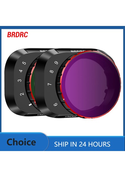 Brdrc Vnd Lens Filtreleri Djı Mini 4 Pro Drone Için VND4-32/64-512 Kamera Aksesuarı Için Ayarlanabilir Optik Cam Değişken Nd Filtreler (Yurt Dışından) fiyatları