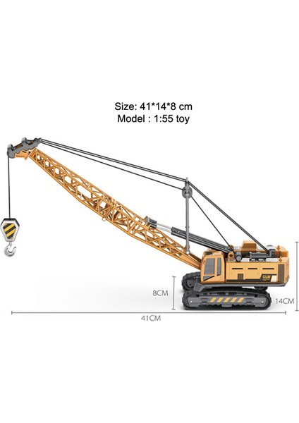Mühendislik Döküm Kule Vinç Forklift Buldozer Ekskavatör Araç Model Oyuncaklar Boys Için Alaşım + Plastik Traktör Atalet Sürüş (Yurt Dışından)