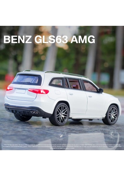 1:24 Mercedes Benz Glamg Amg Alaşım Model Araba Suv Araç Diecast Metal Araba Simülasyon Ses ve Işık Oyuncaklar Çocuklar Için Hediyeler (Yurt Dışından) modelleri