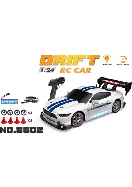 1:24 Yüksek Hızlı Rc Drift Araç Arabalar Ng 4WD Uzaktan Kumanda Araba Yarışı Hediye Yarışması Yarış Arabası Erkek Oyuncak Doğum Günü Hediyesi (Yurt Dışından)