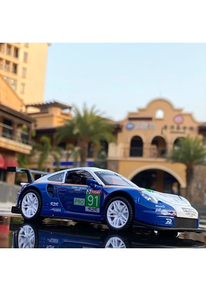 1:32 Porsche 911 Porsche Rsr Mavi Araba Alaşım Araba Modeli Simülasyon Araba Dekorasyon Koleksiyonu Hediye Oyuncak Döküm Modeli Çocuk Oyuncak (Yurt Dışından) fırsatları