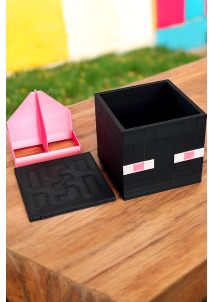 Minecraft Enderman Kalemlik 8 cm Kalem Kutusu Dekoratif Obje indirimleri