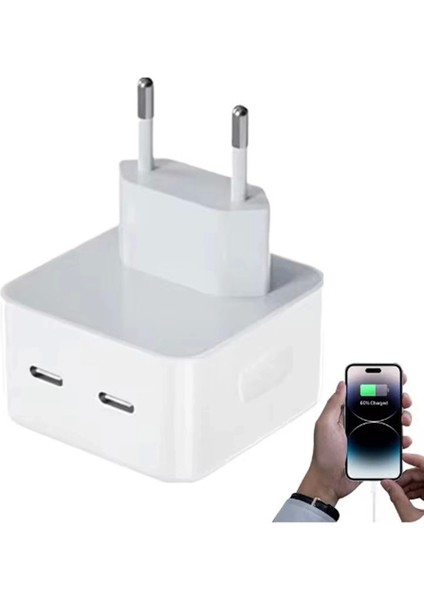 USB Portu Hızlı Şarj Aleti Taşınabilir Pd 3.0 35W Cep Telefonu Şarj Adaptörü Usb-C Port
