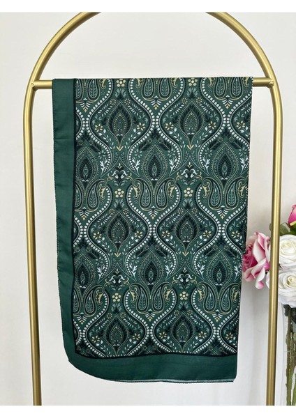 Retro Desen Pamuk Şal Yeşil fiyatları