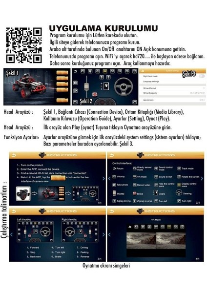 Wifi Hd Kameralı Sarjlı Uzaktan Kumandalıoff Road Extreme Sports Oyuncak Araba Rock Crawler indirimleri