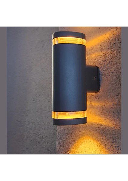Torino Çift Ampullü Dış Mekan Aplik – 2×GU10 Antrasit Up-Down Aydınlatma