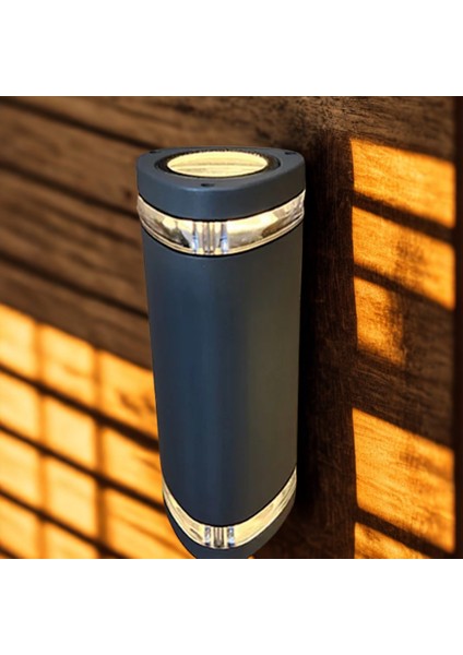 Torino Çift Ampullü Dış Mekan Aplik – 2×GU10 Antrasit Up-Down Aydınlatma fiyatları