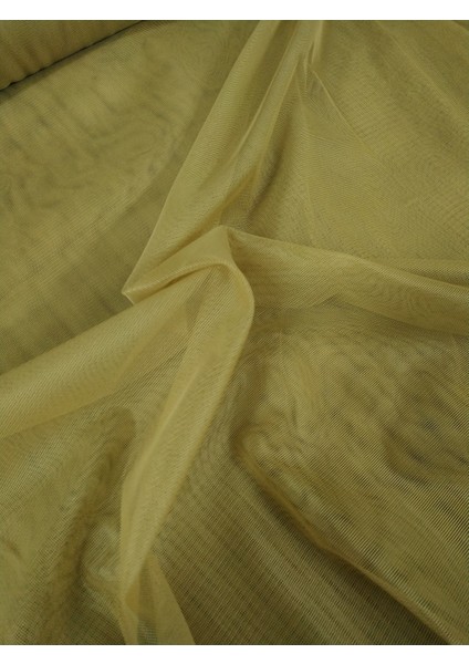 Çocuk Odası Dökümlü Düz Tül Perde - Hardal - Pileli Dikim 1x2,5 Pile - HR500 indirimleri