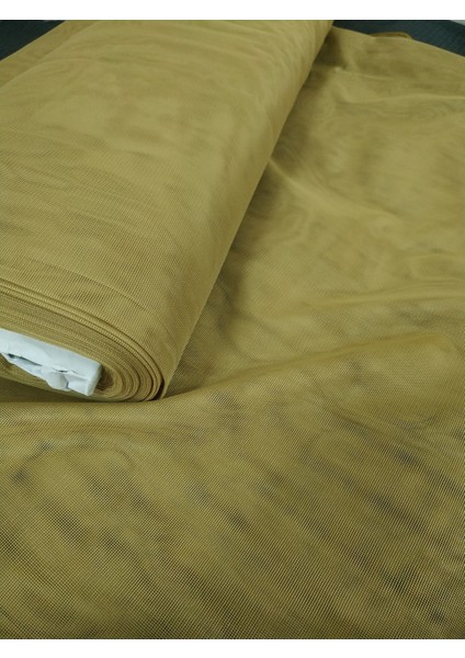 Çocuk Odası Dökümlü Düz Tül Perde - Hardal - Pileli Dikim 1x2,5 Pile - HR500 fırsatları