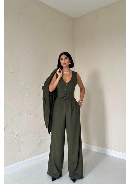 Haki Klas Ceket ve Yelek ve Pantolon Takım fiyatları