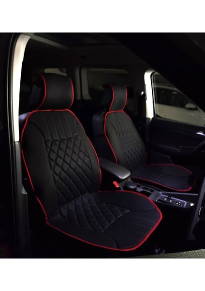 Volvo S60 Oto Siyah-Kırmızı Ön Iki Koltuk Minderi fırsatları