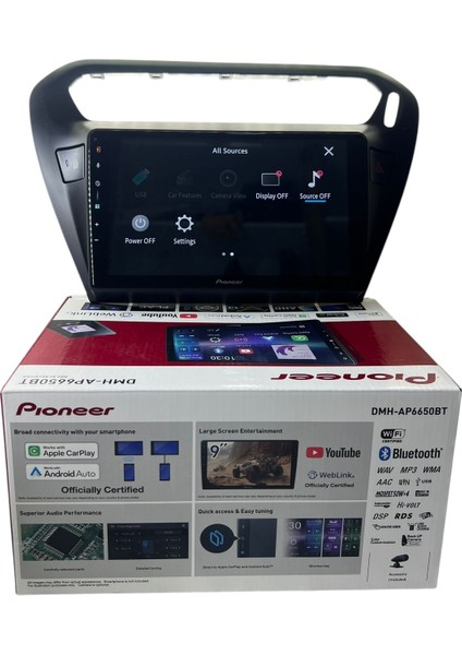 Pejo 301 -Citroen C-Elyse (Siyah) Pioneer 4-64 Tam Profesyonel Oem Multimedia modelleri