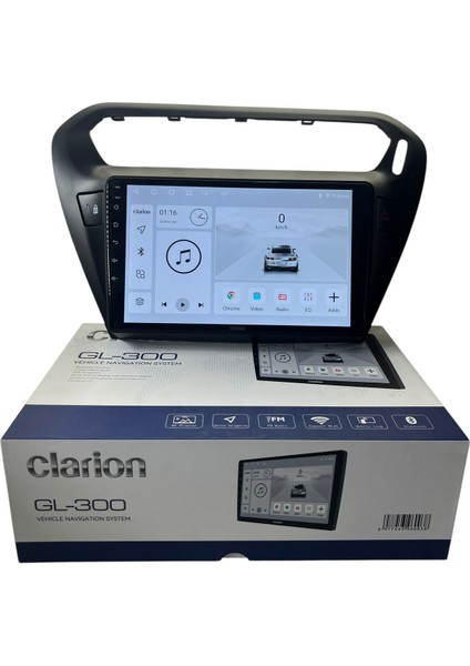 Pejo 301 -Citroen C-Elyse (Siyah) Clarion 4-64 Tam Profesyonel Oem Multimedia (Orj)