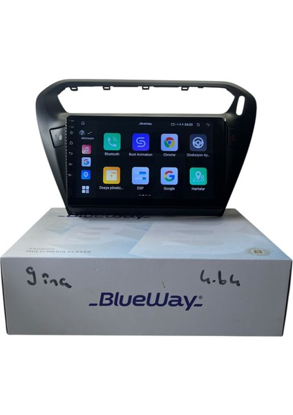 Pejo 301 -Citroen C-Elyse (Siyah) Blueway 4-64 Profesyonel Oem Multimedia fiyatları