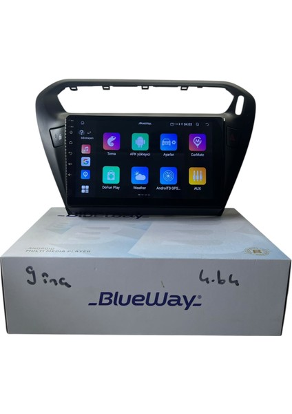 Pejo 301 -Citroen C-Elyse (Siyah) Blueway 4-64 Profesyonel Oem Multimedia fırsatları