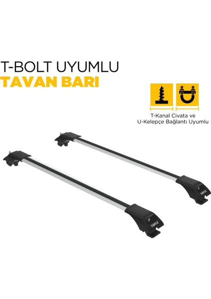 Subaru Legacy (Bg) Turtle Ara Atkı Taşıyıcı Bar 1994-1999 Arası Uyumlu - Turtle Tourmaline V1 Gri modelleri