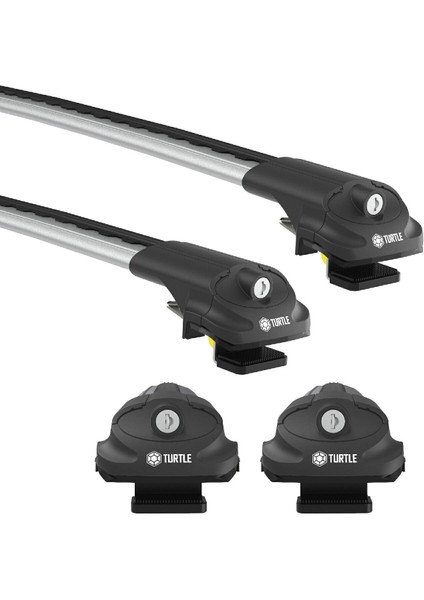 Opel Antara Turtle Ara Atkı Taşıyıcı Bar 2006-2015 Arası Uyumlu - Turtle Air1 Gri