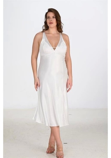 Arias Closet 2li Ekru Sabahlık Takımı Bigsize 6224 modelleri