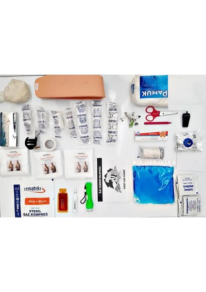 Ilk Yardım Seti Yedek Içerik Ecza Dolabı Yedek Içerik Full Paket Boyunluklu 35 Parça