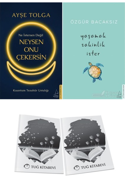 Ne Istersen Değil Neysen Onu Çekersin ve Yaşamak Sakinlik Ister + Hediyeli