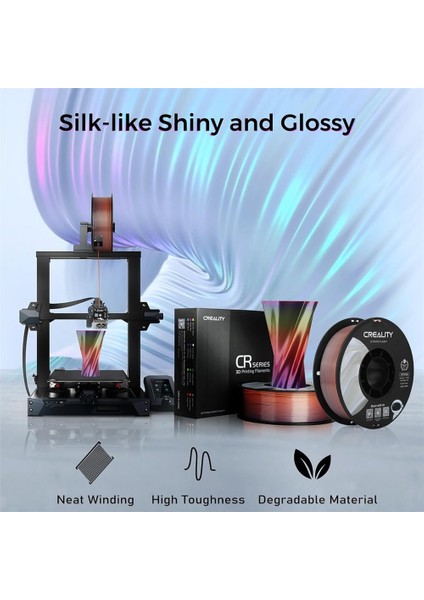 Cr-Silk Rainbow Pla 1,75MM 3D Filament 1kg - fiyatları