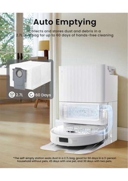 Qrevo/s8 Maxv Ultra/s8 Max Ultra/qrevo Pro/qrevo S/qrevo Master/qrevo Plus Elektrikli Süpürge Için 2,7 L Tek Kullanımlık Toz Torbası (Yurt Dışından) fırsatları