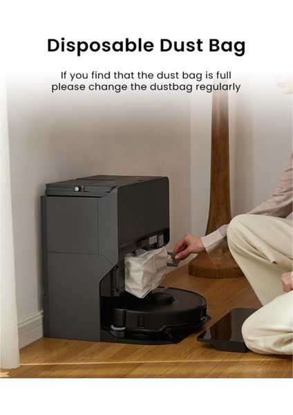 Qrevo/s8 Maxv Ultra/s8 Max Ultra/qrevo Pro/qrevo S/qrevo Master/qrevo Plus Elektrikli Süpürge Için 2,7 L Tek Kullanımlık Toz Torbası (Yurt Dışından) indirimleri