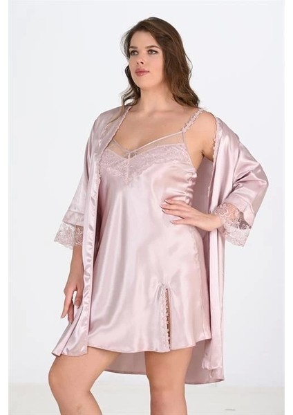 Arias Closet 2li Pudra Sabahlık Takımı Bigsize 6214