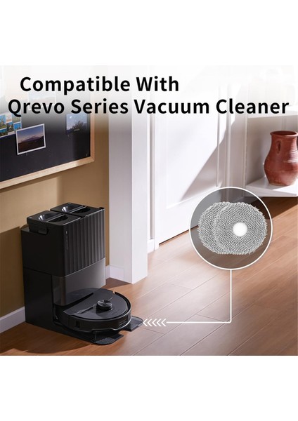 Q / Qrevo Maxv / Qrevo S / Qrevo Pro Robot Süpürge Için Mikrofiber Paspas Bezi Pedi, Yıkanabilir Paspas Parçaları (Yurt Dışından) modelleri