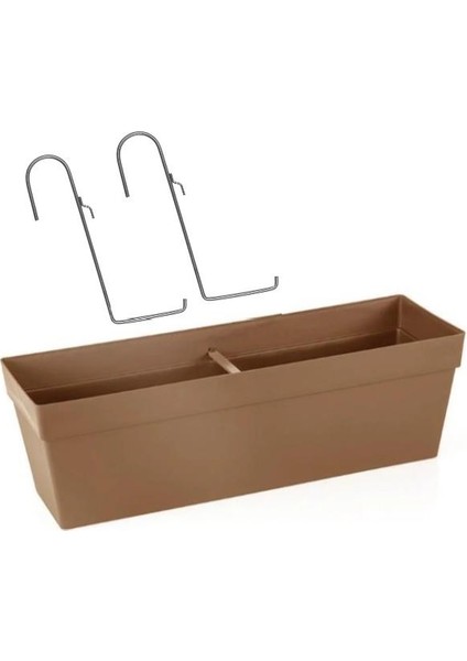 SO-YB02A Askılı Yalı Balkon Saksı 10.8 Lt Mocha 3 Adet modelleri