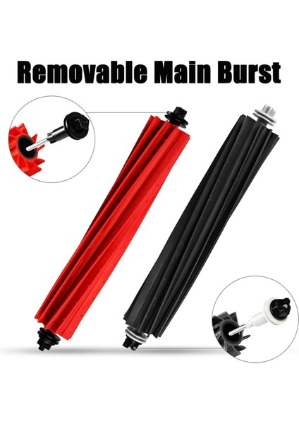 Q8 Max+/q8 Max/q5 Pro/q5 Pro+Robot Vakum Silindiri Yan Fırça Filtresi Paspas Pedi Toz Torbası Için 18 Adet Yedek Parça (Yurt Dışından) fiyatları