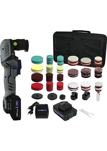 Kablosuz Şarjlı Rotary/orbital Mini Nano Polisaj Makinesi Seti 12V – 65 Parça Fırçasız Motor