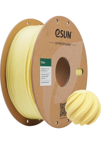 Pla+ Badem Sarısı 1.75MM 1kg Filament -