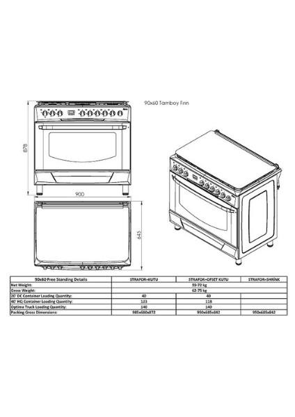 Desire Glf 9050XP Kuzine Inox Piliç Çevirmeli Fırın Set (GLF9050XP Desire 90 Kuzine Fırın-Gld 041X Davlumbaz) modelleri