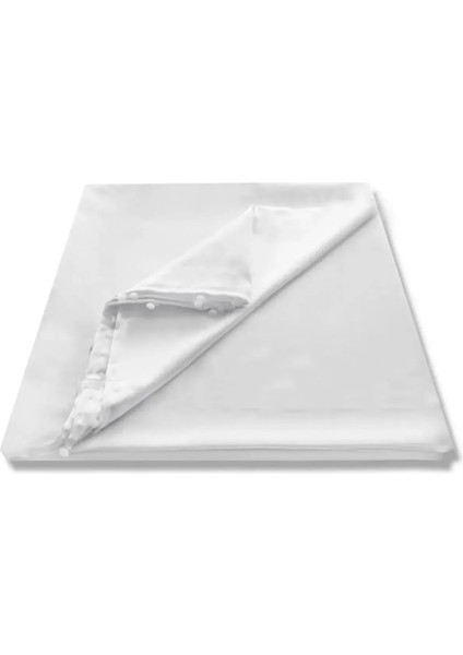 Saten Güneşlik Perde Beyaz