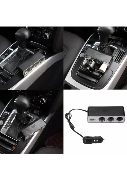 Keeway Speed Uyumlu 3 Port + 1 USB Oto Araç Çakmaklık Çoğaltıcı Çoklayıcı fiyatları