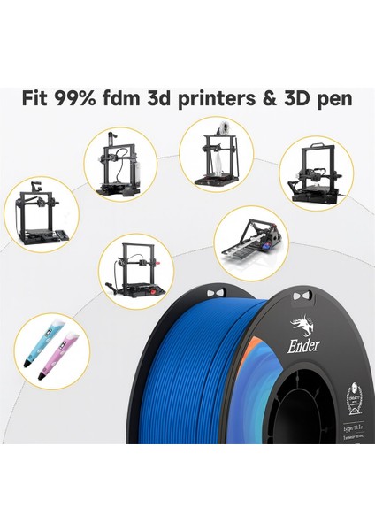 Ender Pla+ Filament Koyu Mavi 1.75MM 1kg - modelleri