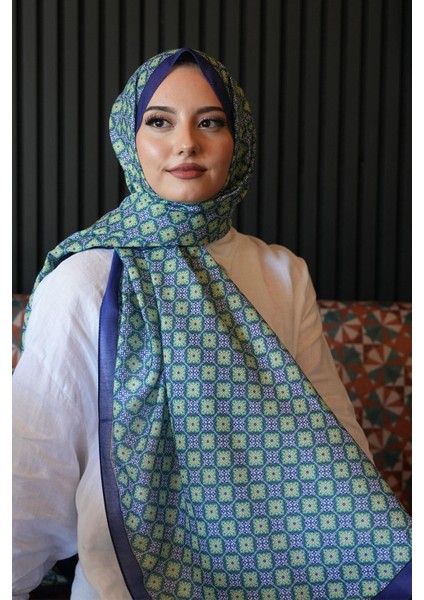 Mozaik Desen Benetton Soft Pamuk Şal modelleri