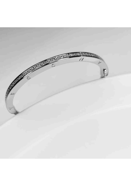 Özel Seri Zirkon Taşlı Marka Model Tasarım Kelepçe Bileklik fırsatları