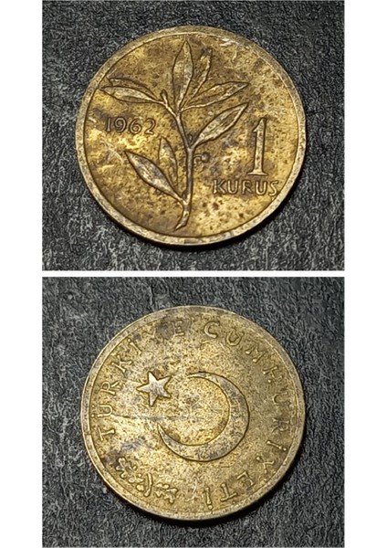3996368734171B86A3 1 Kuruş 1962 Eski Madeni Para