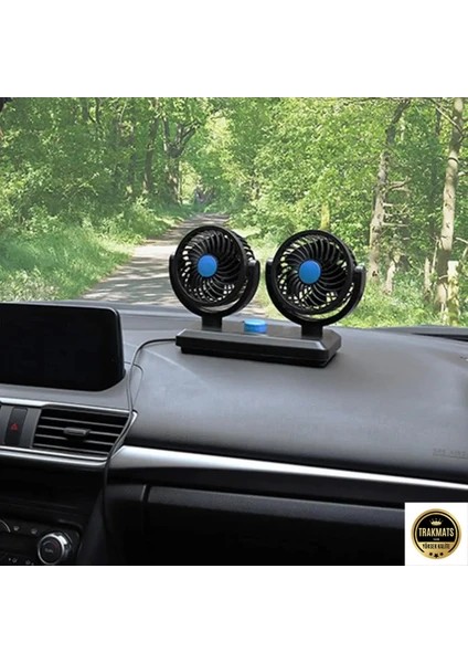 Tüm Araçlara Uyumlu Araç Içi Torpido Üstü 360 Derece Dönebilen 12V Vantilatör Çakmak Girişli fırsatları