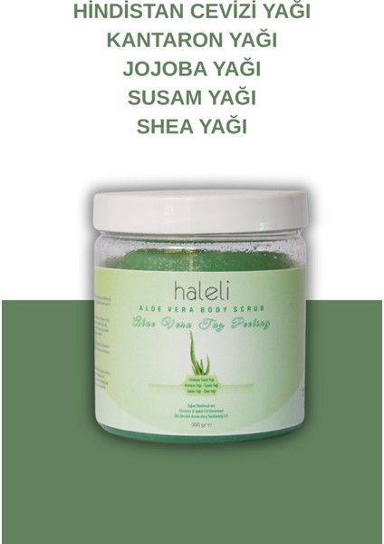 Aloe Vera- Tuz Peeling, Batık Giderici, Arındırıcı El Ayak ve Vücut Peeling, Body Scrub, Pürüzsüz cilt için fiyatları
