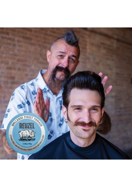 Tüm Saç Tipleri Için Mavi Pomade Water Soluble Saç Şekillendirici 3.38OZ/95G indirimleri