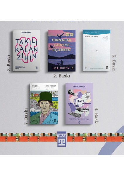 Takılı Kalan Zihin, Turnalar Güneye Uçarken, Bütün Bir Ömür, Göçebe, Hikaye Anlatıcılığının(5kitap)