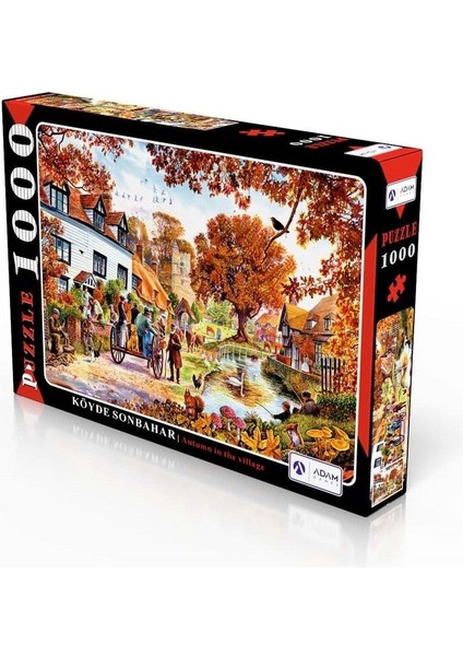 Köyde Sonbahar 1000 Parça Puzzle